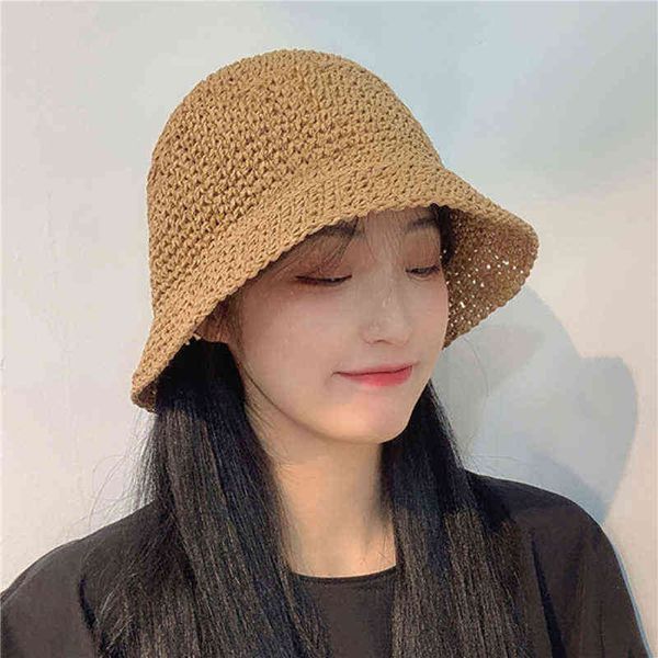 summer women hand-woven bucket fisherman hat female fashion straw beach hat casual vacation sunscreen hats for women g220311, Blue;gray
summer women hand-woven bucket fisherman hat female fashion straw beach hat casual vacation sunscreen hats for women g220311, Blue;gray
