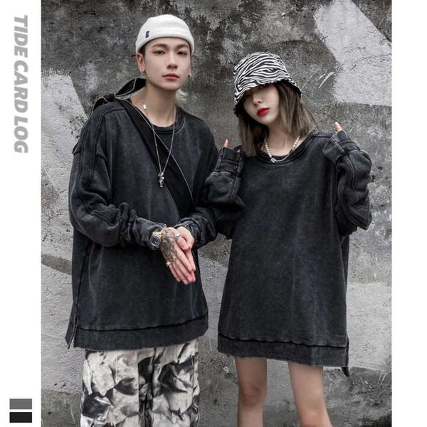 autumn winter new wash black ins solid color sweater round neck loose long sleeve rib men's and women's couple's top
autumn winter new wash black ins solid color sweater round neck loose long sleeve rib men's and women's couple's top