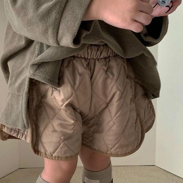 2021 autumn new arrival girls fashion cotton-patted shorts kids korean design shorts, Black