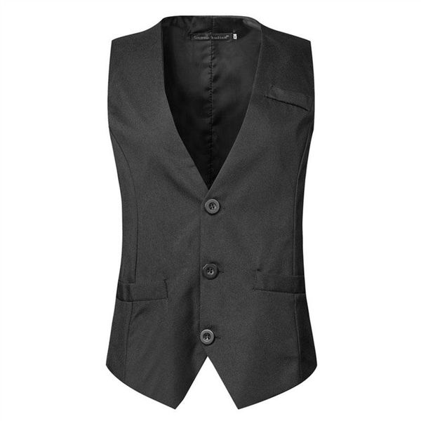 men's vests mens 5 color gentlemen 3 buttons solid for male slim fit mans suit sleeveless waistcoat or tuxedo, Black;white
men's vests mens 5 color gentlemen 3 buttons solid for male slim fit mans suit sleeveless waistcoat or tuxedo, Black;white