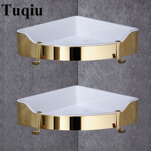 2021 new corner shelf golden stainless steel + abs bathroom shees chrome wall mount triangle shower caddy rack bath accessories 032t
2021 new corner shelf golden stainless steel + abs bathroom shees chrome wall mount triangle shower caddy rack bath accessories 032t