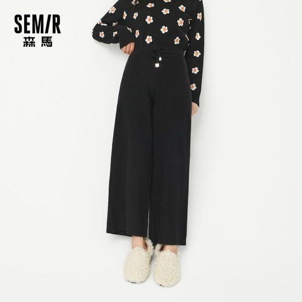 wide-leg pants women high-waist drape 2021 autumn loose knit versatile women's trend & capris, Black;white
wide-leg pants women high-waist drape 2021 autumn loose knit versatile women's trend & capris, Black;white