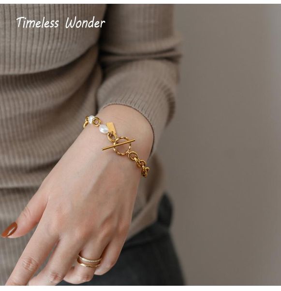 charm bracelets timeless wonder gorgeous natural pearl ot chains women stainless steel jewelry goth boho sweet kpop ins gift 5621, Golden;silver
charm bracelets timeless wonder gorgeous natural pearl ot chains women stainless steel jewelry goth boho sweet kpop ins gift 5621, Golden;silver