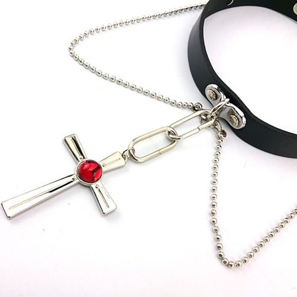 pendant necklaces rosario and vampire akashiya moka cosplay costume metal cross black pu chain necklace accessories, Silver
pendant necklaces rosario and vampire akashiya moka cosplay costume metal cross black pu chain necklace accessories, Silver