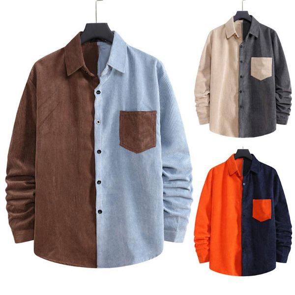 men's casual shirts men 2021 spring and autumn fashion brand japan style vintage slim fit corduroy shirt male cloth #3, White;black
men's casual shirts men 2021 spring and autumn fashion brand japan style vintage slim fit corduroy shirt male cloth #3, White;black