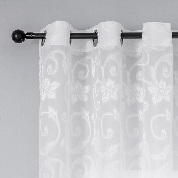 curtain & drapes modern high grade white jacquard sheer flower pattern window treatment tulle for living room bedroom custom#4
curtain & drapes modern high grade white jacquard sheer flower pattern window treatment tulle for living room bedroom custom#4