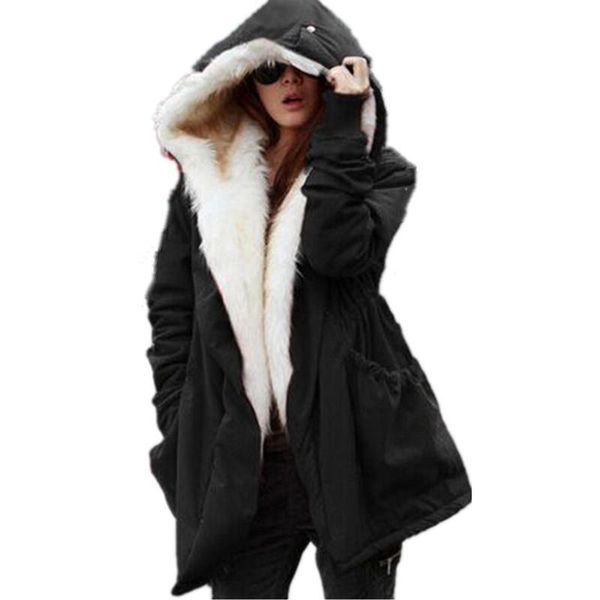 women's down & parkas solid color fur mujer cotton padded hooded jacket winter coat women ,casual parka femme ,arm female jacket1562, Black
women's down & parkas solid color fur mujer cotton padded hooded jacket winter coat women ,casual parka femme ,arm female jacket1562, Black
