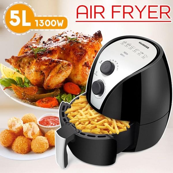 air fryers 1300w oil fryer 5l health cooker smart overheating protection timing multi function for french fries
air fryers 1300w oil fryer 5l health cooker smart overheating protection timing multi function for french fries