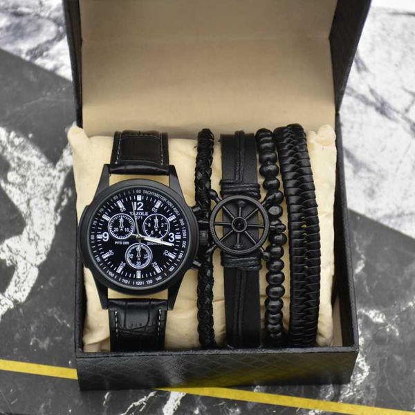 wristwatches men watch bracelet 3pcs set brand mens quartz fashion back light waterproof business wirstwatch with woven bracelets, Slivery;brown
wristwatches men watch bracelet 3pcs set brand mens quartz fashion back light waterproof business wirstwatch with woven bracelets, Slivery;brown