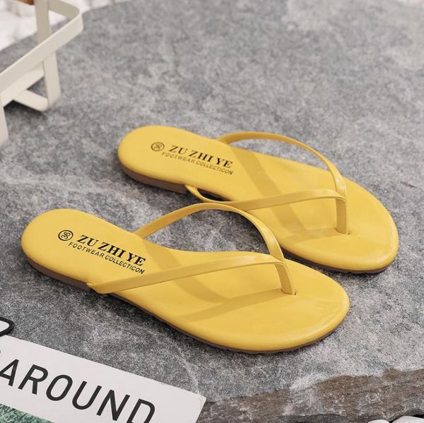 korean style solid color simple flip flop flat bottomed beach slippers, Black
korean style solid color simple flip flop flat bottomed beach slippers, Black