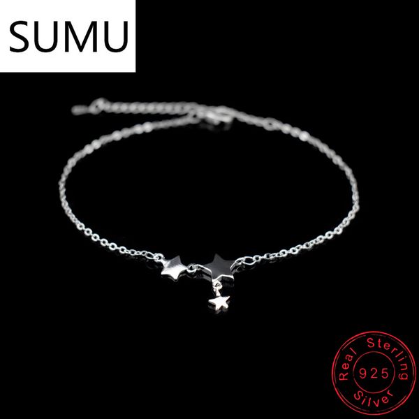 fashion three stars pendant anklets bracelet 925 sterling silver simple charm star ankle chain for women&girl jewelry gift, Red;blue
fashion three stars pendant anklets bracelet 925 sterling silver simple charm star ankle chain for women&girl jewelry gift, Red;blue