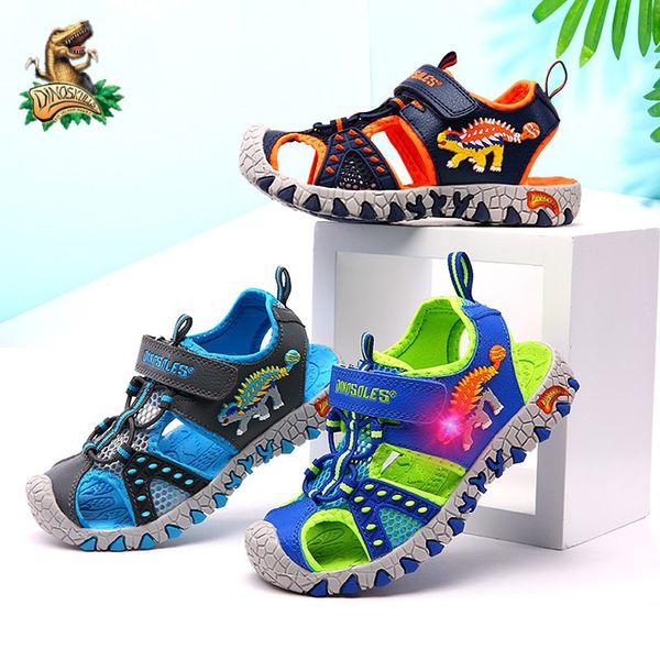 dinoskulls children summer shoes sandals dinosaur led flashing boys cut-outs closed toe fashion kids beach sandals anti-slippery, Black;red
dinoskulls children summer shoes sandals dinosaur led flashing boys cut-outs closed toe fashion kids beach sandals anti-slippery, Black;red