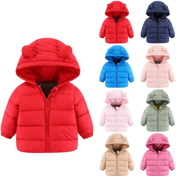 down coat chlidren boys girl winter coats jacket kids zipthick ears snow hoodie clothes spring infant children's cloth, Blue;gray
down coat chlidren boys girl winter coats jacket kids zipthick ears snow hoodie clothes spring infant children's cloth, Blue;gray