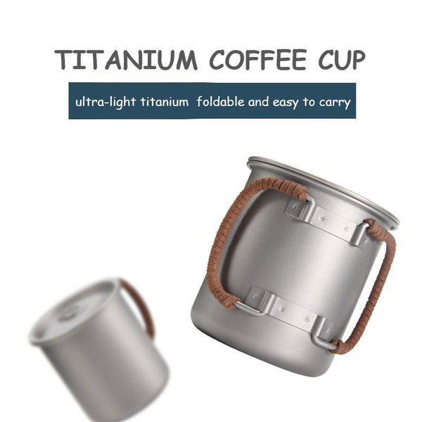 mugs 2021 450ml pure titanium coffee cup metal mug outdoor water glass beer beverage can boil
mugs 2021 450ml pure titanium coffee cup metal mug outdoor water glass beer beverage can boil