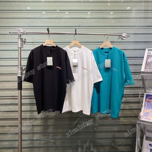 21ss men printed t shirts polos designer sea wave chest print paris clothes short sleeve mens shirt tag purple blue khaki, White;black
21ss men printed t shirts polos designer sea wave chest print paris clothes short sleeve mens shirt tag purple blue khaki, White;black