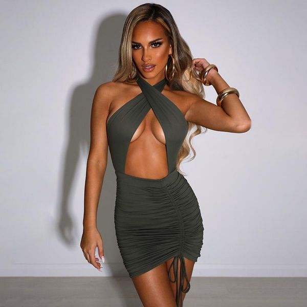 casual dresses drawstring halter neck party ruched bandage club night birthday outfit women skinny mini summer dress sheath, Black;gray
casual dresses drawstring halter neck party ruched bandage club night birthday outfit women skinny mini summer dress sheath, Black;gray