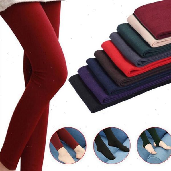 winter leggings women thick warm brushed lining stretch fleece pants trample feet leggings trampling high elasticity legging, Black
winter leggings women thick warm brushed lining stretch fleece pants trample feet leggings trampling high elasticity legging, Black