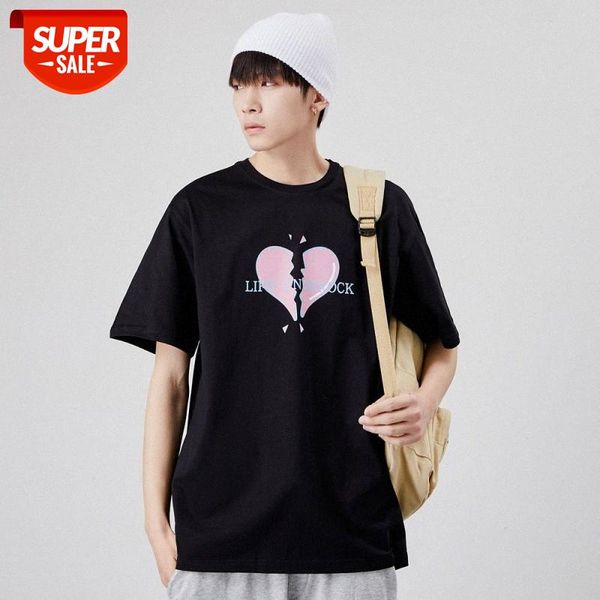 mansclot letter love print round neck loose half sleeve men's short t-shirt #nn2p, White;black
mansclot letter love print round neck loose half sleeve men's short t-shirt #nn2p, White;black
