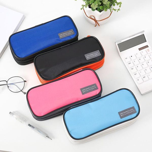 pencil bags three layer big case canvas stationery box school student cute solid color pen bag for boy girl
pencil bags three layer big case canvas stationery box school student cute solid color pen bag for boy girl