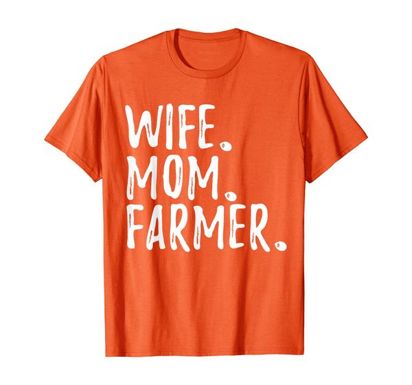 farmer funny gift - wife mom farmer t-shirt, White;black