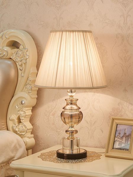 european simple luxury crystal table lamp for living room wedding room study bedroom bedside lamp modern warm decorative
european simple luxury crystal table lamp for living room wedding room study bedroom bedside lamp modern warm decorative