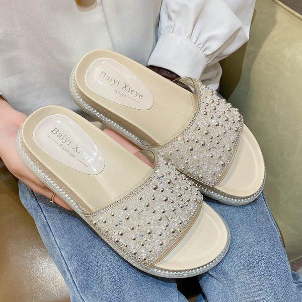 slippers women's flip flops 2021 summer the solid color round head comfortable open toe sandals all-match platform shoes, Black
slippers women's flip flops 2021 summer the solid color round head comfortable open toe sandals all-match platform shoes, Black