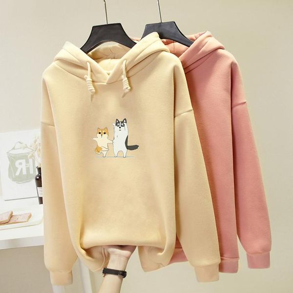 women's hoodies & sweatshirts women men autumn winter pullover plus velvet kawaii cartoon shiba inu sweatshirt harajuku dog print femal, Black
women's hoodies & sweatshirts women men autumn winter pullover plus velvet kawaii cartoon shiba inu sweatshirt harajuku dog print femal, Black