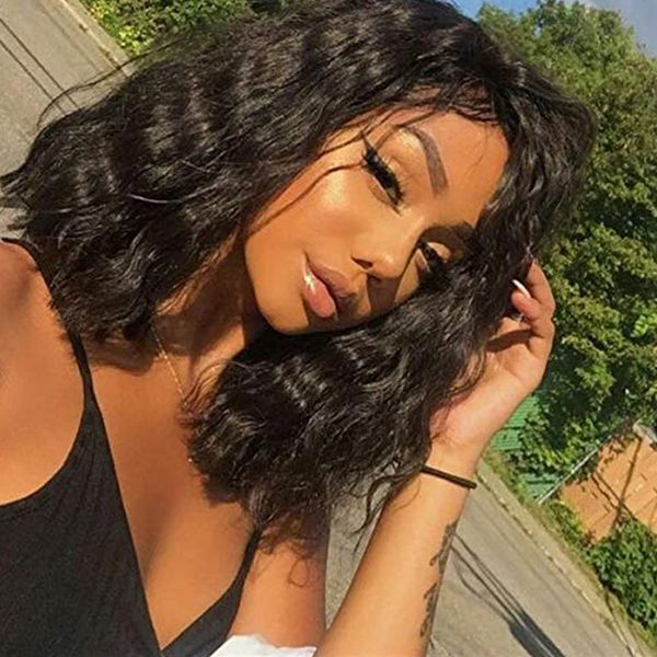 lx brand short wig body wave lace frontal wigs for women synthetic hair heat resistant fiber lace front wig cosplay daily usefactory direct, Black
lx brand short wig body wave lace frontal wigs for women synthetic hair heat resistant fiber lace front wig cosplay daily usefactory direct, Black