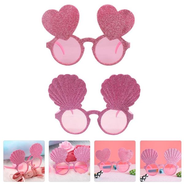 party decoration 2 pairs of heart and seashell design glasses festival eyeglasses supplies
party decoration 2 pairs of heart and seashell design glasses festival eyeglasses supplies