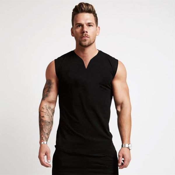 gym clothing v neck cotton bodybuilding tank mens workout sleeveless shirt fitness sportswear running vests muscle singlets, White;black
gym clothing v neck cotton bodybuilding tank mens workout sleeveless shirt fitness sportswear running vests muscle singlets, White;black