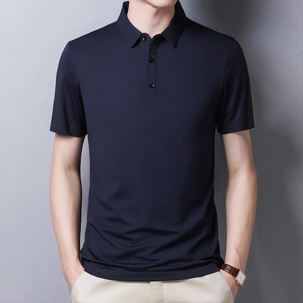 solid color shirt silk cotton men polo short sleeve tee shirts homme slim fit business casual camisa t1015, White;black
solid color shirt silk cotton men polo short sleeve tee shirts homme slim fit business casual camisa t1015, White;black
