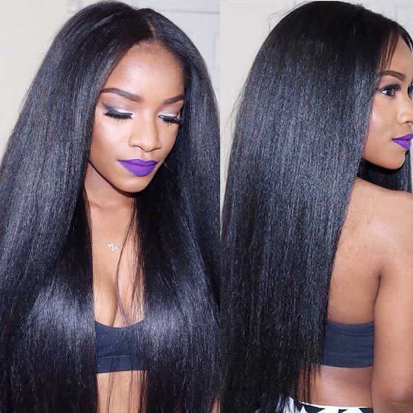 italian yaki straight gluels lace wig brazilian virign human transparent 13x6 lac front wigs light yakis 360 frontal preplucked, Black
italian yaki straight gluels lace wig brazilian virign human transparent 13x6 lac front wigs light yakis 360 frontal preplucked, Black