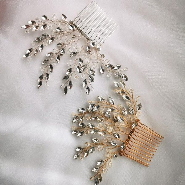 hair clips & barrettes handmade crystal wedding piece comb gold silver color bridal accessories women jewelry, Golden;silver
hair clips & barrettes handmade crystal wedding piece comb gold silver color bridal accessories women jewelry, Golden;silver