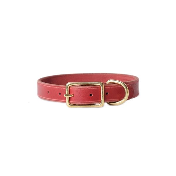 red and green soft pure leather dog cat chain leather pet collar 06ki