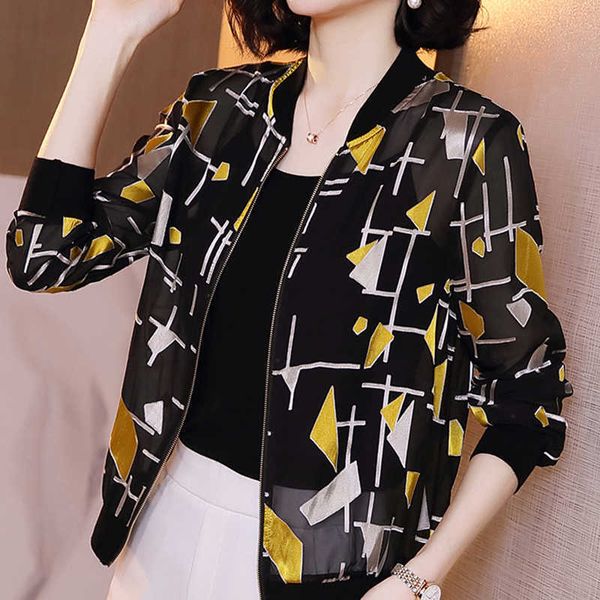 woman jacket long sleeve thin zipper women jacket summer sun protection shirt print chiffon jacket women jackets for women e741 210602, Black;brown
woman jacket long sleeve thin zipper women jacket summer sun protection shirt print chiffon jacket women jackets for women e741 210602, Black;brown