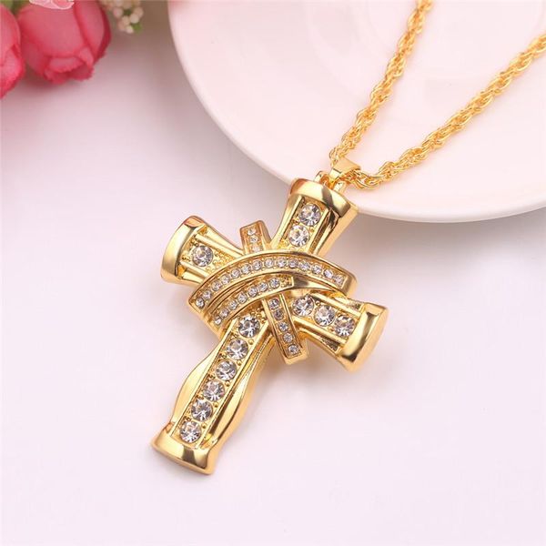 pendant necklaces rock iced out rhinestone cross necklace 70 cm long chain charm women men's hip hop jewelry accessories, Silver
pendant necklaces rock iced out rhinestone cross necklace 70 cm long chain charm women men's hip hop jewelry accessories, Silver