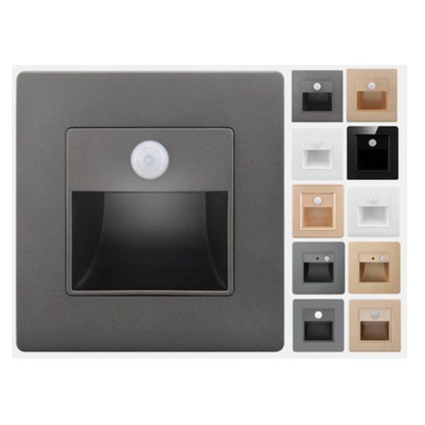 new 2w night light intelligent lamp pir motion detector sensor led stair light recessed step lamp ladder wall kitchen foyer
new 2w night light intelligent lamp pir motion detector sensor led stair light recessed step lamp ladder wall kitchen foyer