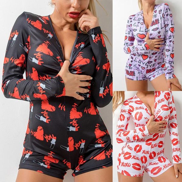 women's jumpsuits & rompers yk2 printed jumpsuit long sleeve v-neck comfortable housewear playsuit romper nightwear onesie for adults, Black;white
women's jumpsuits & rompers yk2 printed jumpsuit long sleeve v-neck comfortable housewear playsuit romper nightwear onesie for adults, Black;white