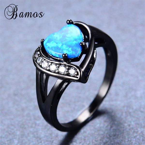 wedding rings bamos women heart ring fashion blue fire opal black gold filled jewelry promise engagement for, Slivery;golden
wedding rings bamos women heart ring fashion blue fire opal black gold filled jewelry promise engagement for, Slivery;golden