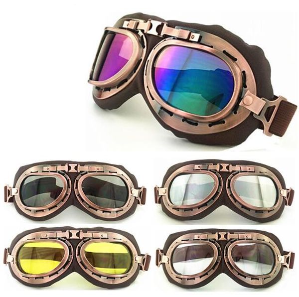 2021 motorcycle harley goggles windproof sand goggles electric bike riding glasses helmet wearing mirror bronze leather, Black 
2021 motorcycle harley goggles windproof sand goggles electric bike riding glasses helmet wearing mirror bronze leather, Black