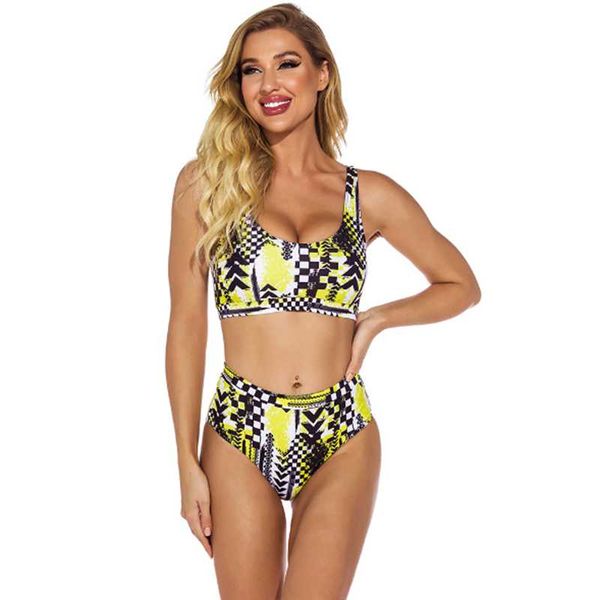 2021 new swimwear european and american conservative sports split swimsuit female printed bikini two-piece suit
2021 new swimwear european and american conservative sports split swimsuit female printed bikini two-piece suit