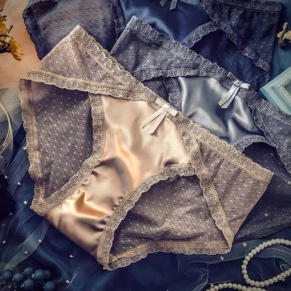 women's panties women satin underpants bow underwear net mesh breathable lace ultra thin seamless cotton crotch mid low waisted briefs, Black;pink
women's panties women satin underpants bow underwear net mesh breathable lace ultra thin seamless cotton crotch mid low waisted briefs, Black;pink