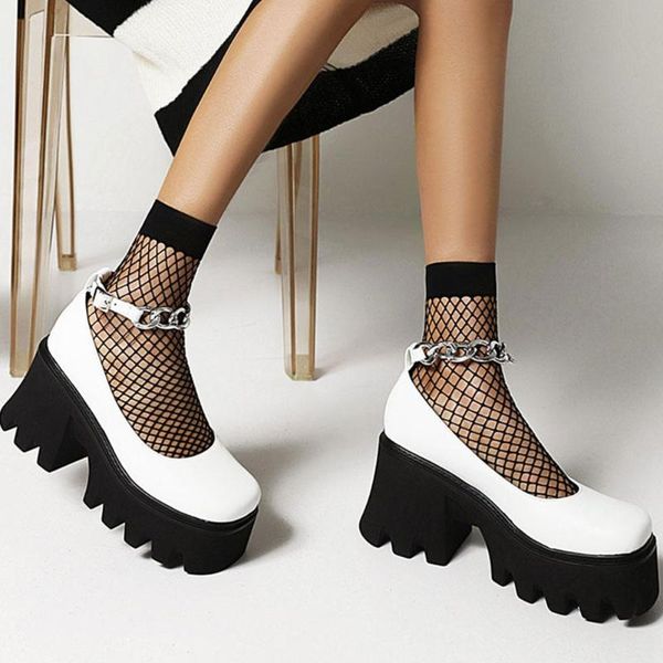 dress shoes 2021 brand chunky high heels cool black gothic style chains ankle strap cosplay platform women plus size 43 pumps
dress shoes 2021 brand chunky high heels cool black gothic style chains ankle strap cosplay platform women plus size 43 pumps