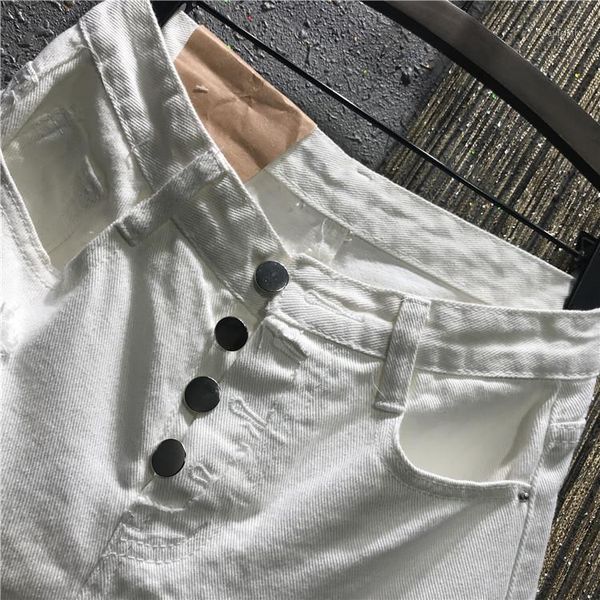 women's jeans white woman 2021 summer breasted high waist rhinestone tassel chain slim-fit denim shorts, Blue
women's jeans white woman 2021 summer breasted high waist rhinestone tassel chain slim-fit denim shorts, Blue