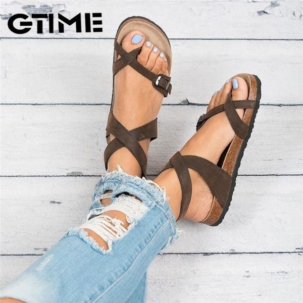 sandals women roman flat strap ankle buckle leather cork beach black brown plus size shoes#sjpae-191
sandals women roman flat strap ankle buckle leather cork beach black brown plus size shoes#sjpae-191