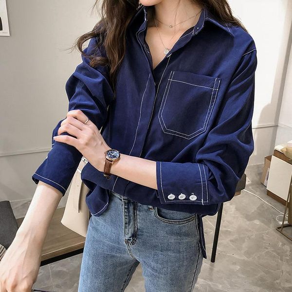 women's blouses & shirts summer blouse office lady turn-down collar women 2021 solid regular woman fashion, White
women's blouses & shirts summer blouse office lady turn-down collar women 2021 solid regular woman fashion, White