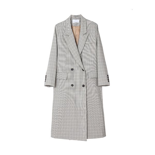 2021 new vintage houndstooth trench women plaid long coat double breasted blazer korean clothes 01zz, White
2021 new vintage houndstooth trench women plaid long coat double breasted blazer korean clothes 01zz, White