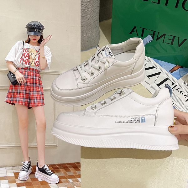 dress shoes female shoes fashion genuine leather tennis platform... high white heels... sporty for female chaussure... thick sole vy9s, Black
dress shoes female shoes fashion genuine leather tennis platform... high white heels... sporty for female chaussure... thick sole vy9s, Black