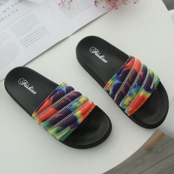 slippers style women home flat bottom bling rhinestone casual indoor colorful household bathroom female shoes slides, Black
slippers style women home flat bottom bling rhinestone casual indoor colorful household bathroom female shoes slides, Black