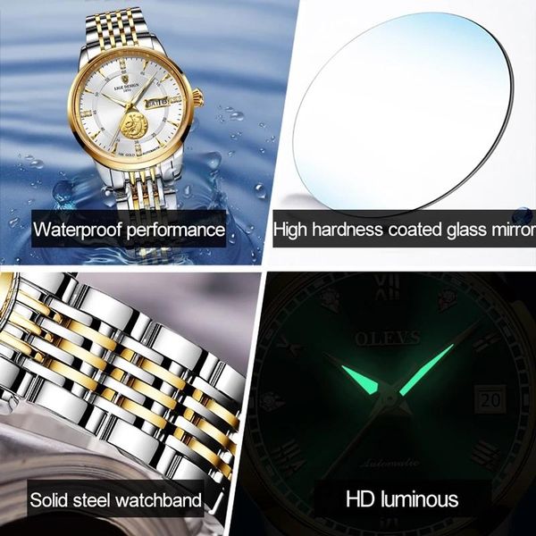 wristwatches 2021 lige mechanical watchfor women bracelet automatic watch ladies wrist watches gift waterproof relogio feminino, Slivery;brown
wristwatches 2021 lige mechanical watchfor women bracelet automatic watch ladies wrist watches gift waterproof relogio feminino, Slivery;brown